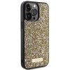 Guess GUHCP15LPFGSBSD iPhone 15 Pro 6.1 żółty/yellow hardcase Rhinestone Metal Logo